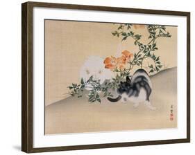 Two Cats, Illustration from 'The Kokka' Magazine, 1898-99-Japanese School-Framed Giclee Print