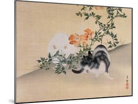 Two Cats, Illustration from 'The Kokka' Magazine, 1898-99-Japanese School-Mounted Giclee Print