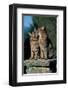 Two Cats On A Wall-null-Framed Art Print