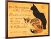 Two Cats, Steinlen Exhibit-null-Framed Art Print