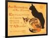 Two Cats, Steinlen Exhibit-null-Framed Art Print