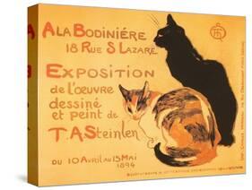 Two Cats, Steinlen Exhibit-null-Stretched Canvas