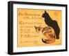 Two Cats, Steinlen Exhibit-null-Framed Art Print