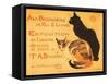 Two Cats, Steinlen Exhibit-null-Framed Stretched Canvas