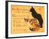 Two Cats, Steinlen Exhibit-null-Framed Art Print