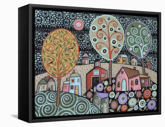 Two Cats Village 1-Karla Gerard-Framed Stretched Canvas