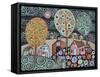 Two Cats Village 1-Karla Gerard-Framed Stretched Canvas
