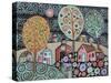 Two Cats Village 1-Karla Gerard-Stretched Canvas