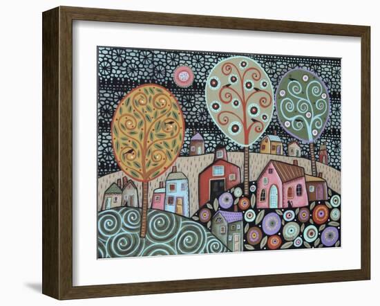 Two Cats Village 1-Karla Gerard-Framed Giclee Print