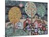 Two Cats Village 1-Karla Gerard-Stretched Canvas