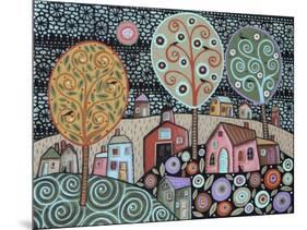 Two Cats Village 1-Karla Gerard-Mounted Giclee Print