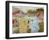 Two Cats with a Doll Kitten-Louis Wain-Framed Giclee Print