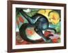 Two Cats-Franz Marc-Framed Art Print