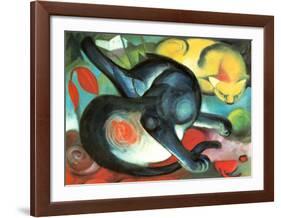 Two Cats-Franz Marc-Framed Art Print