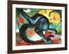 Two Cats-Franz Marc-Framed Art Print