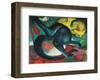 Two Cats-Franz Marc-Framed Art Print