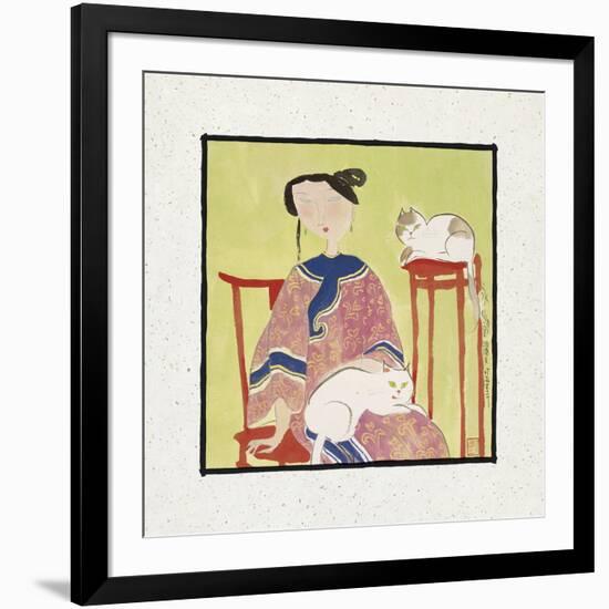 Two Cats-Hu Yongkai-Framed Giclee Print