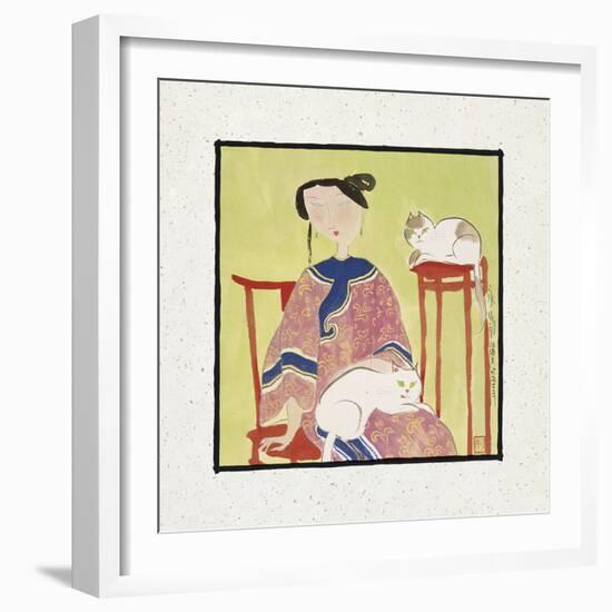 Two Cats-Hu Yongkai-Framed Giclee Print