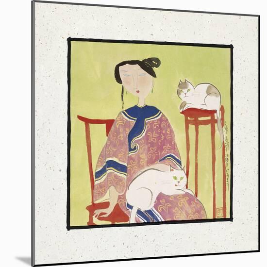 Two Cats-Hu Yongkai-Mounted Giclee Print