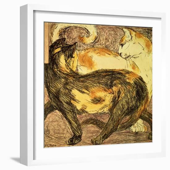 Two Cats-Franz Marc-Framed Giclee Print