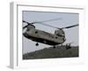 Two CH-47 Chinook Helicopters in Flight-Stocktrek Images-Framed Photographic Print