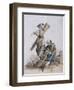 Two Chair Menders, Provincial Characters, 1804-William Henry Pyne-Framed Giclee Print