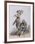 Two Chair Menders, Provincial Characters, 1804-William Henry Pyne-Framed Giclee Print