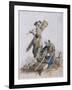 Two Chair Menders, Provincial Characters, 1804-William Henry Pyne-Framed Giclee Print