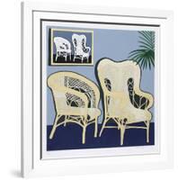 Two Chairs-Hunt Slonem-Framed Limited Edition