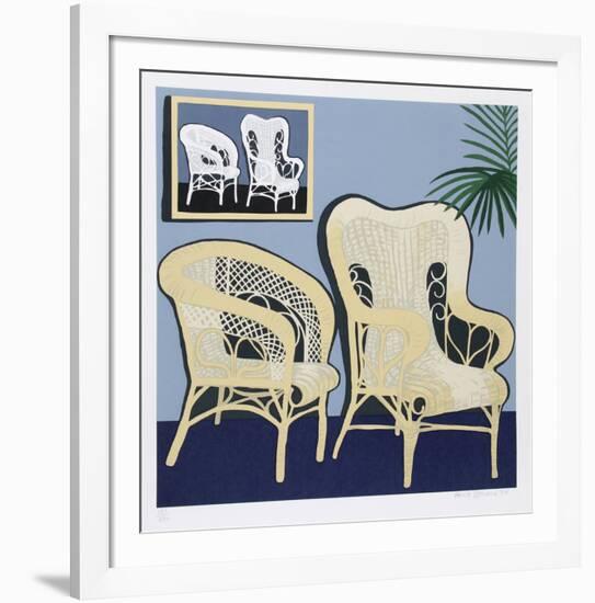 Two Chairs-Hunt Slonem-Framed Limited Edition