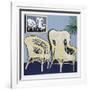 Two Chairs-Hunt Slonem-Framed Limited Edition