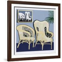 Two Chairs-Hunt Slonem-Framed Limited Edition