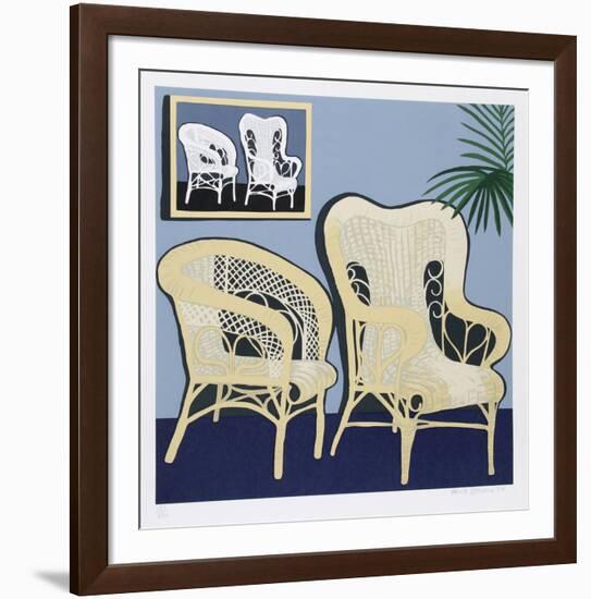 Two Chairs-Hunt Slonem-Framed Limited Edition