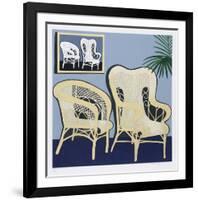 Two Chairs-Hunt Slonem-Framed Limited Edition