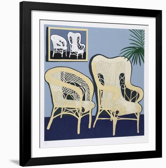 Two Chairs-Hunt Slonem-Framed Limited Edition