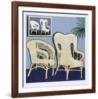 Two Chairs-Hunt Slonem-Framed Limited Edition