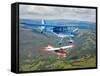 Two Champion Aircraft Citabrias in Flight-Stocktrek Images-Framed Stretched Canvas