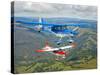 Two Champion Aircraft Citabrias in Flight-Stocktrek Images-Stretched Canvas