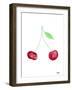 Two Cherries II-Nola James-Framed Art Print