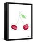 Two Cherries II-Nola James-Framed Stretched Canvas