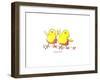 Two Chicks-Jennifer Zsolt-Framed Giclee Print