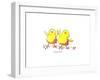 Two Chicks-Jennifer Zsolt-Framed Giclee Print