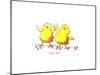 Two Chicks-Jennifer Zsolt-Mounted Giclee Print