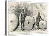 Two Chiefs of Yap Island Western Caroline (Pacific) Islands with Three Huge Perforated Stones-null-Stretched Canvas