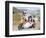 Two Chihuahuas In A Scooter-graphicphoto-Framed Photographic Print