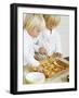 Two Children Brushing Biscuits with Glace Icing-Renate Forster-Framed Photographic Print