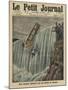 Two Children Carried Along by the Niagara Falls-French-Mounted Giclee Print