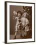 Two Children Carry a Love Letter, To My Little Sweetheart-null-Framed Photographic Print