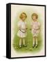 Two Children Compare Their Eggs on the Grass-Ida Waugh-Framed Stretched Canvas