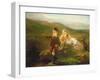 Two Children Fishing in Scotland-Otto Leyde-Framed Giclee Print